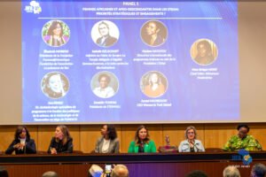 Panel composé Elisabeh Moreno, Ayumi Moore aoki Isabelle Delacourt Daniella Tchana Ana Persic Myriam Hayatou